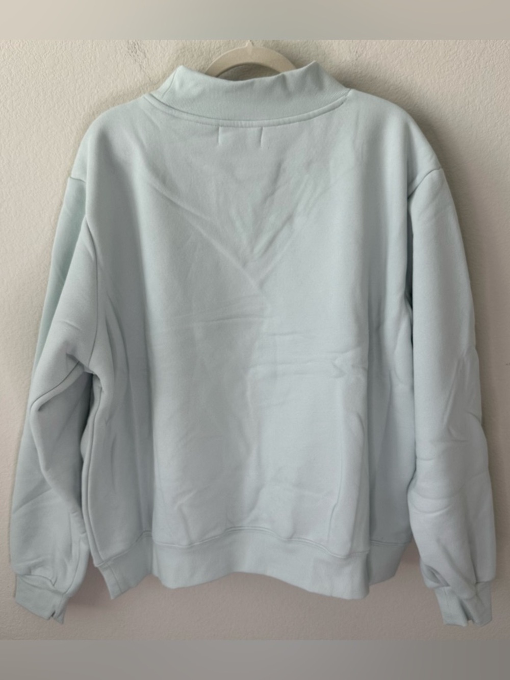 PARKE Bridal Varsity Mockneck Something Blue + White SZ L/XL New - Picture 5 of 5